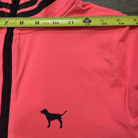 PINK Victoria’s Secret Ultimate 1/2 Zip Pullover Neon Pink  Long Sleeve Shirt XS - Picture 5 of 7